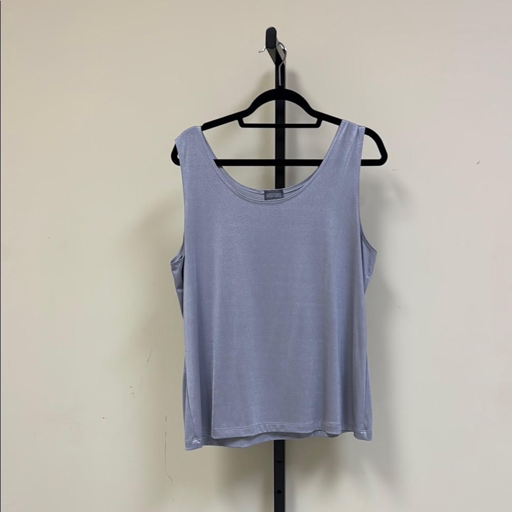 Chico's Silver/Gray Tank Top Sleeveless Classic